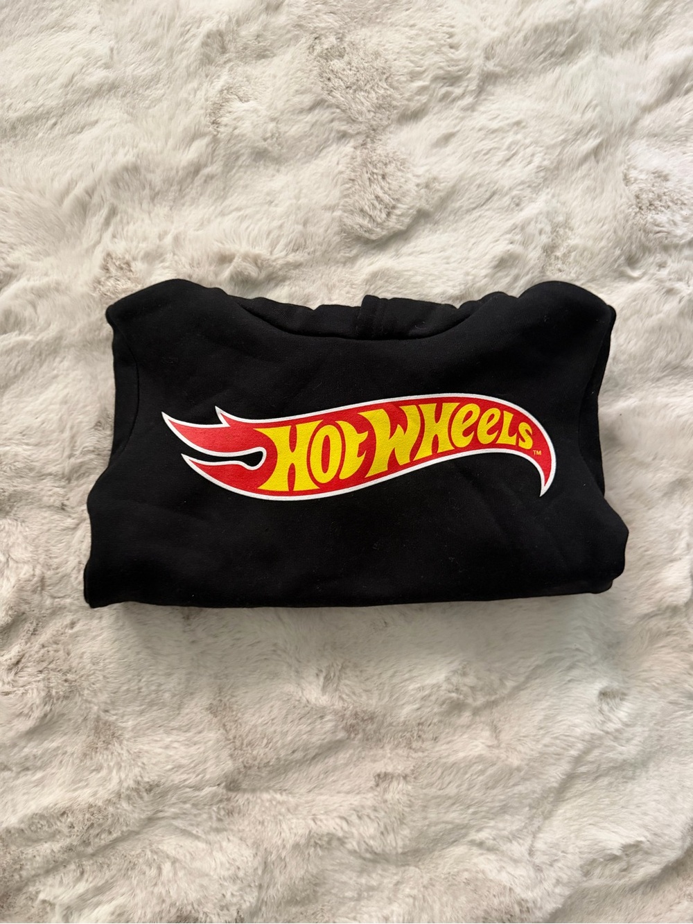 Hot Wheels Black Hoodie with Red and Yellow Logo | Mattel - Picture 5 of 5